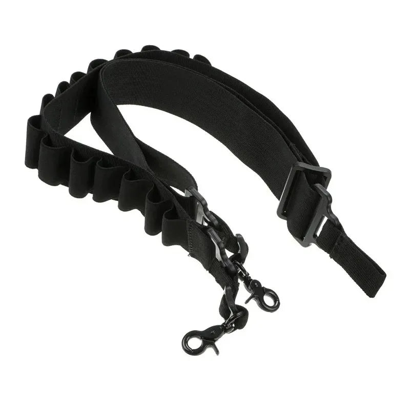 15 Rounds Ammo Shell Belt Rifle 12 Gauge Pouch 2 Point Sling Holster Shoulder Strap Outdoor Hunting Accessories