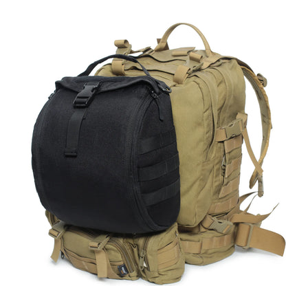 Tactical Helmet Bag Pack Multi-Purpose Molle Storage Carrying Pouch for Sports Hunting Shooting Combat Helmets