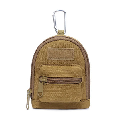 DIZETION Tactical Wallet EDC Molle Pouch Portable Key Case Outdoor Sports Coin Purse Hunting Bag Zipper Pack Multifunctional Bag