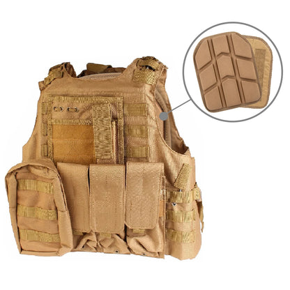 2Pcs Tactical Vest Pads Soft Padded EVA Foam Plate Carrier Pads Airsoft Plates Breathable Vest Inner Plates Tactical Accessories