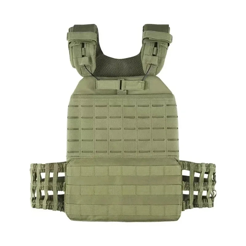 Plate Carrier Body Combat Training Chest Rig Assault Vest Equipment Sport Vest Adjustable Exercise Lightweight Load Bearing Vest