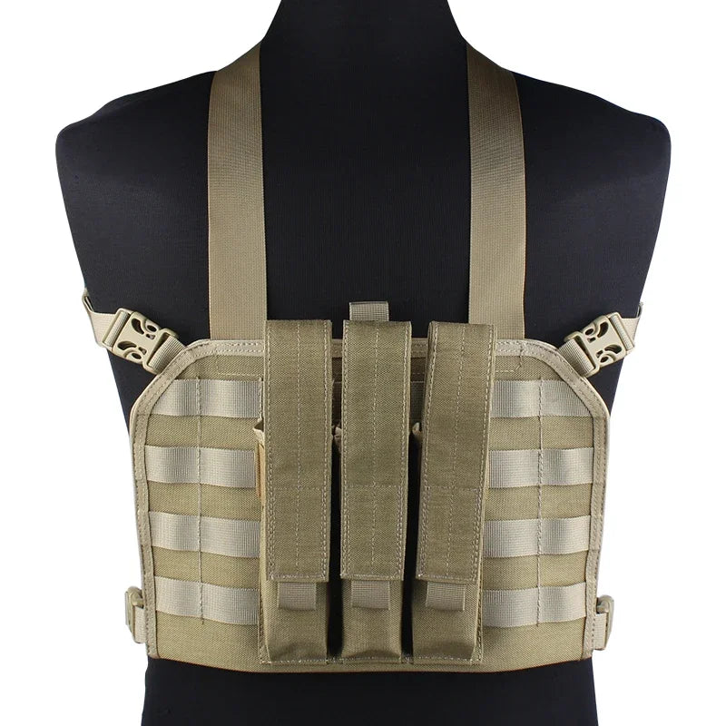 Emersongear For MP7 Chest Rig W/ Magazine Pouch Mag Bag Airsoft Hunting MOLLE Gear Camoing For Plate Carrier Vest Nylon