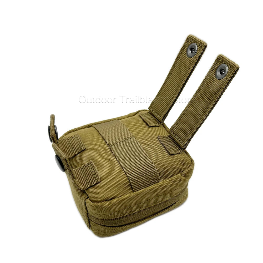 Tactical Small Molle Pouch Mini Utility Bag Removable Clear Pocket EDC Tool Compass Medical Storage Belt Bag Hunting Accessories
