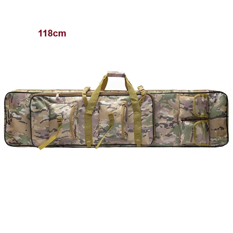 81 94 118 cm Hunting Equipment Tactical Gun Bag Multicam Camo Outdoor Molle Bag Shooting Airsoft Rifle Gun Carry Shoulder Bag