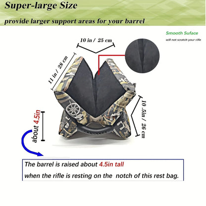 Durable Tactical Shooting Rest Bag Bench Target Stand Large Size Sand Bag for Hunting Photography CS Adjustable Support Sandbag