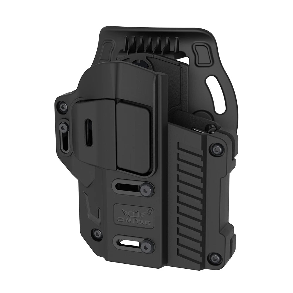 Universal Tactical Holster, OWB Paddle Universal Holster,Polymer Right Hand,Level 2 Retention