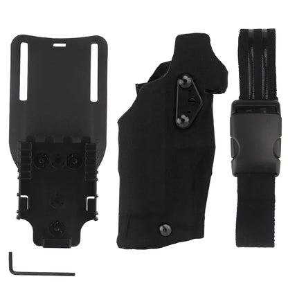 6354DO Tactical Pistol Holster for Glock 17/19 with X300/X300U Flashlight Airsoft -832 ALS Quick Release Leggings Holster
