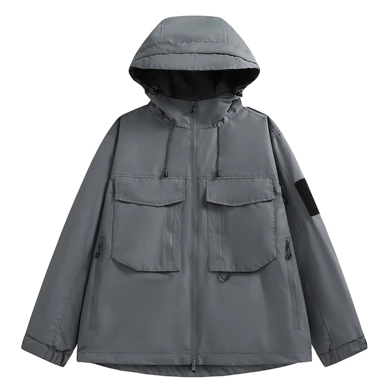 CHRLCK Men's Hiking Jacket Waterproof Camping Trekking Fishing Oilproof Jackets Outdoor Sport Windbreaker Autumn Unisex
