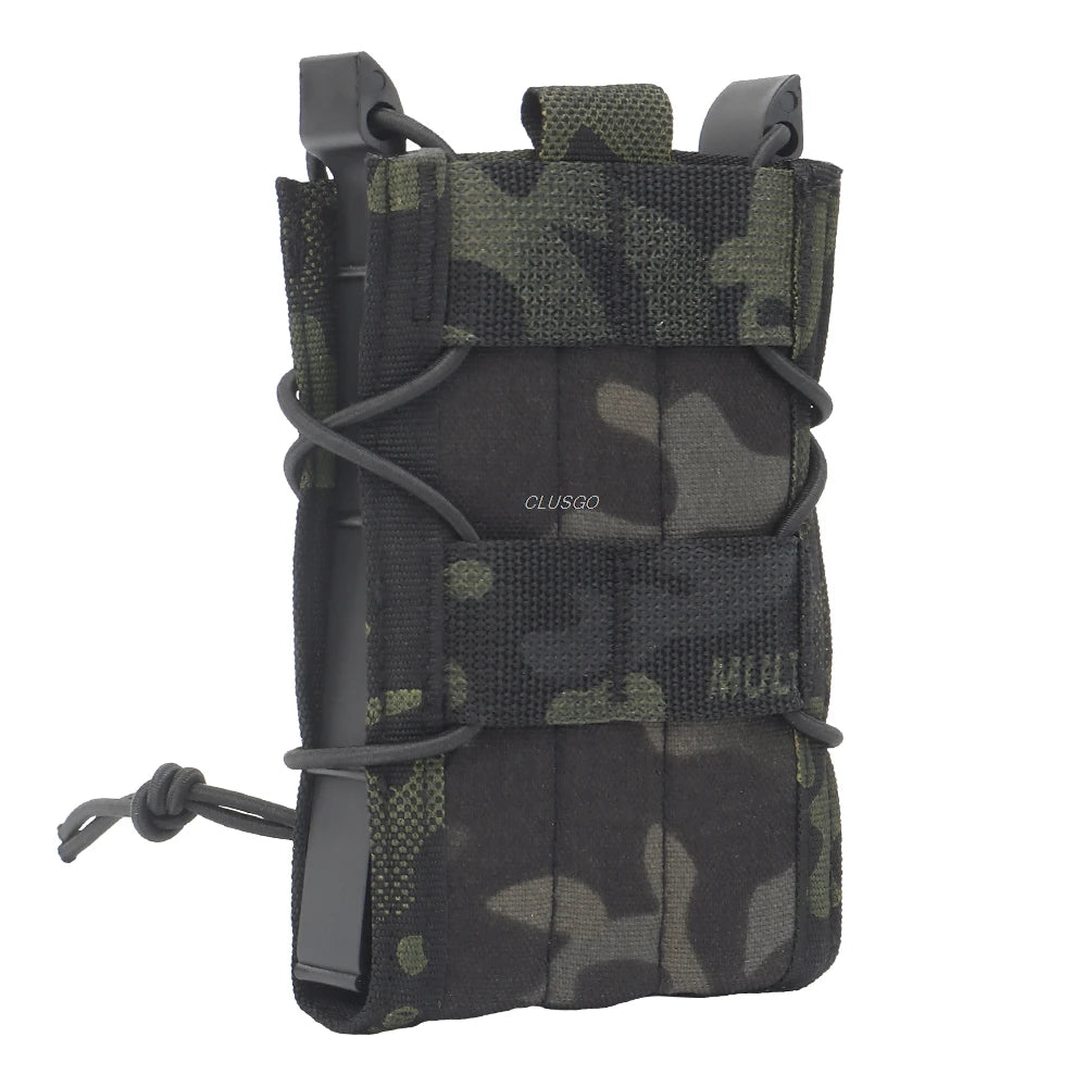 Tactical Molle Single Open-Top Mag Pouch for M4 M14 M16 AR15 G36 Magazines MOLLE Belt Attach Mag Carrier
