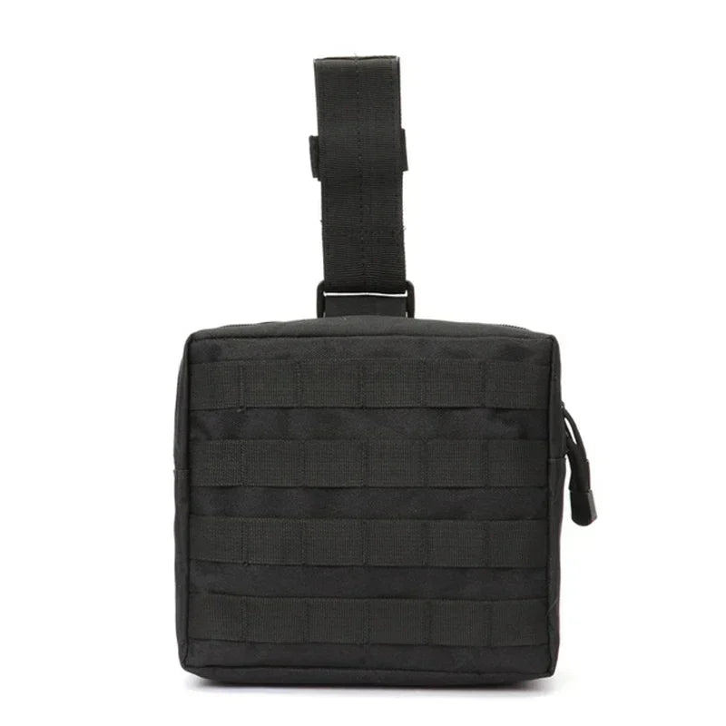 Hunting Molle Tactical DUMP Drop Leg Panel Utility Pouch Outdoor Hiking Storage Magazine Camo Waist Bag