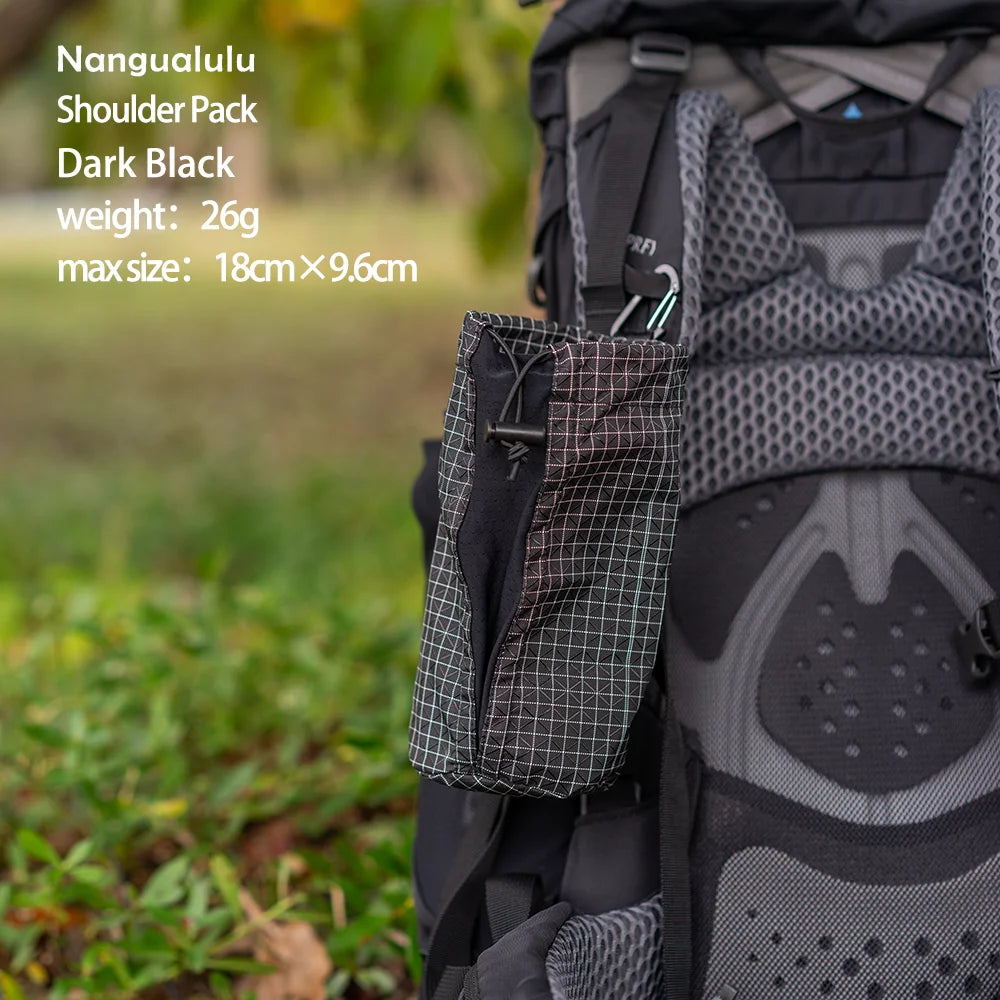 Shoulder Strap Water Bottle Pouch Outdoor Hiking Adjustable Elastic Bottle Holder Ultralight Backpack Attachment Pocket