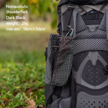 Shoulder Strap Water Bottle Pouch Outdoor Hiking Adjustable Elastic Bottle Holder Ultralight Backpack Attachment Pocket