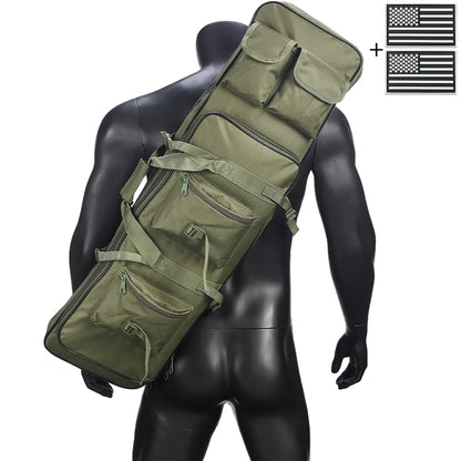 Outdoor hunting long equipment backpack multifunctional storage bag, adjustable shoulder straps, multiple storage pockets