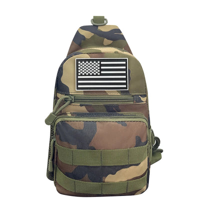 Multi functional daily commuting travel crossbody bag, chest bag, small shoulder bag with multiple pockets