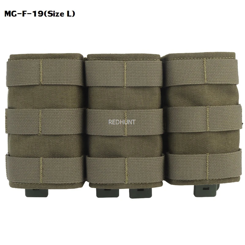 Molle Combat Bag Vest Mag Pouch Pack Fast Cartridges Clip Ammunition Carrier Ammo Holder Tactical Mag 7.62 Triple Magazine Pouch