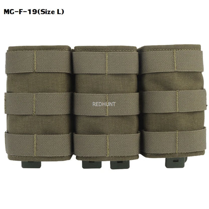 Molle Combat Bag Vest Mag Pouch Pack Fast Cartridges Clip Ammunition Carrier Ammo Holder Tactical Mag 7.62 Triple Magazine Pouch