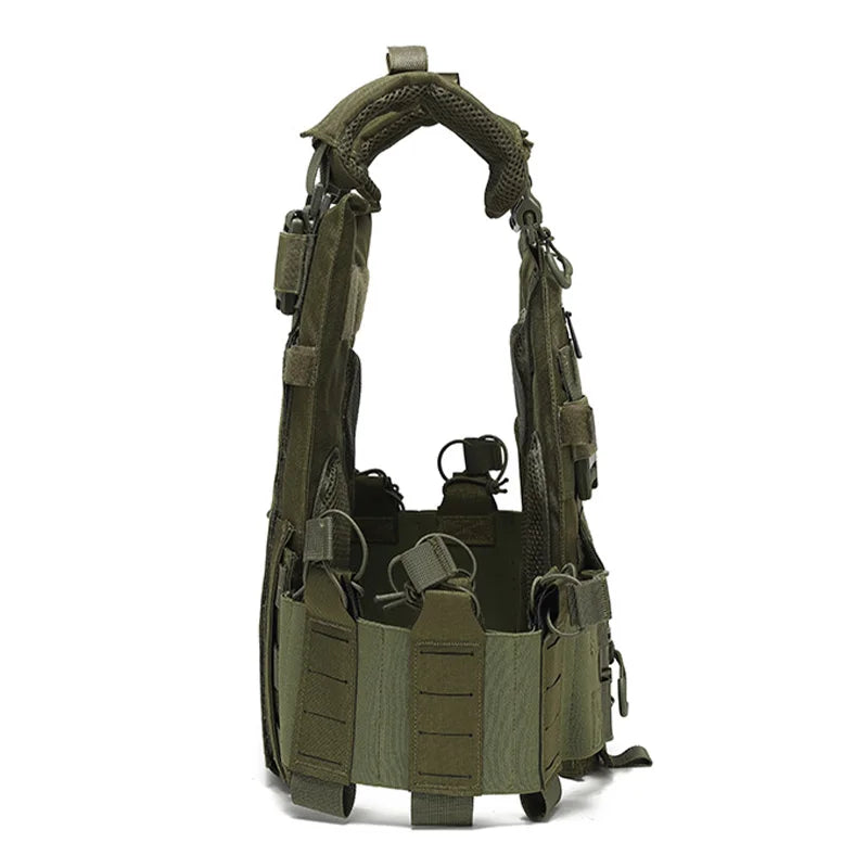 E kaevixdio Outdoor training vest multi-functional MOLLE expansion convenient quick release vest waterproof and wear-resistant