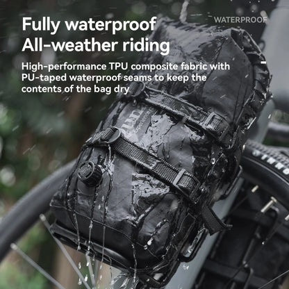 Qunature Upgraded Version 2.0 Bikepacking Bag Waterproof Compression Bag Lightweight Durable Road MTB Bike Travel Cycling Gear