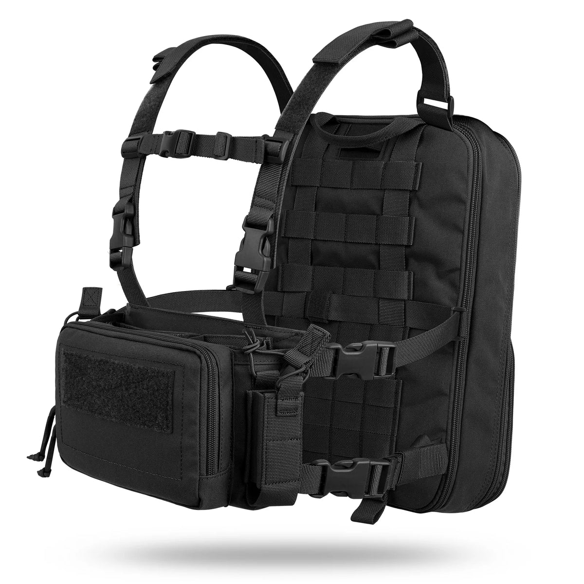KRYDEX Expandable Flatpack D3 Backpack with Tactical D3CR Chest Rig Rifle AK M4 Magazine Pouch Hiking Hunting Bag Vest