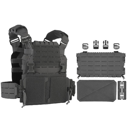 Tactical ARC Plate Carrier V2 Assault Rig Combat Training Protective Vest with Triple Magazine Pouch Quick Release MOLLE System