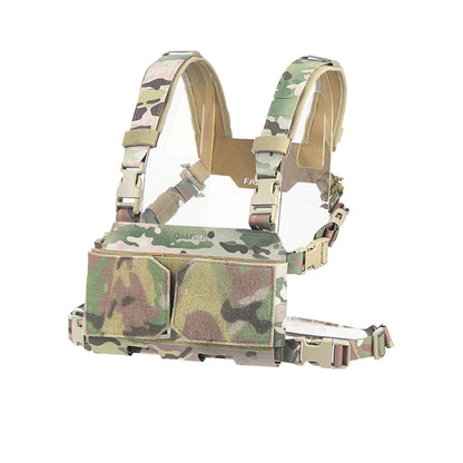 DMGear Lightweight Equipment Plate Carrier Hunting Chest Rig Tactical Vest for Airsoft, Outdoor & Paintball Camping Chest Rig