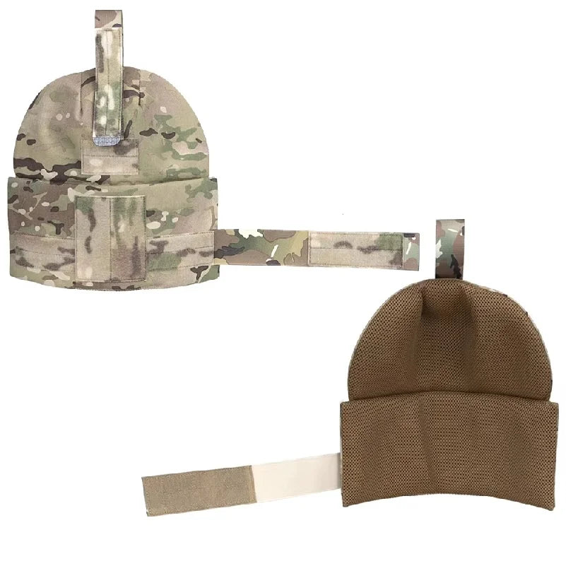 1 Pair Tactical Bicep Protector Mesh Comfortable Hunting Plate Carrier Shoulder Armor Adjustable Protection Accessories