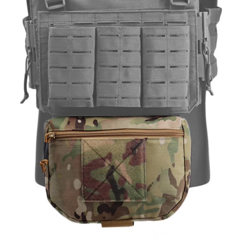 Tactical Vest Drop Dump Pouch JPC FCPC Vest Chest Rig Belly Bag Fanny Pack Hunting Airsoft Vest Accessory Bag