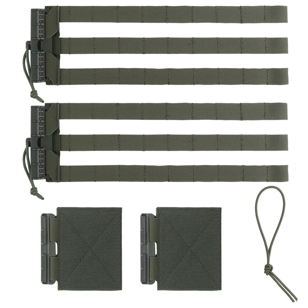 2Pcs Tactical Molle Quick Release Clasp LV119 AVS JPC SPC Hunting Airsoft Plate Carrier Vest  Cummerbund Molle Waist Belt