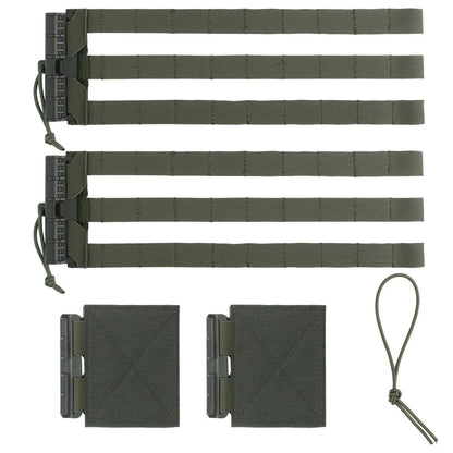2Pcs Tactical Molle Quick Release Clasp LV119 AVS JPC SPC Hunting Airsoft Plate Carrier Vest  Cummerbund Molle Waist Belt