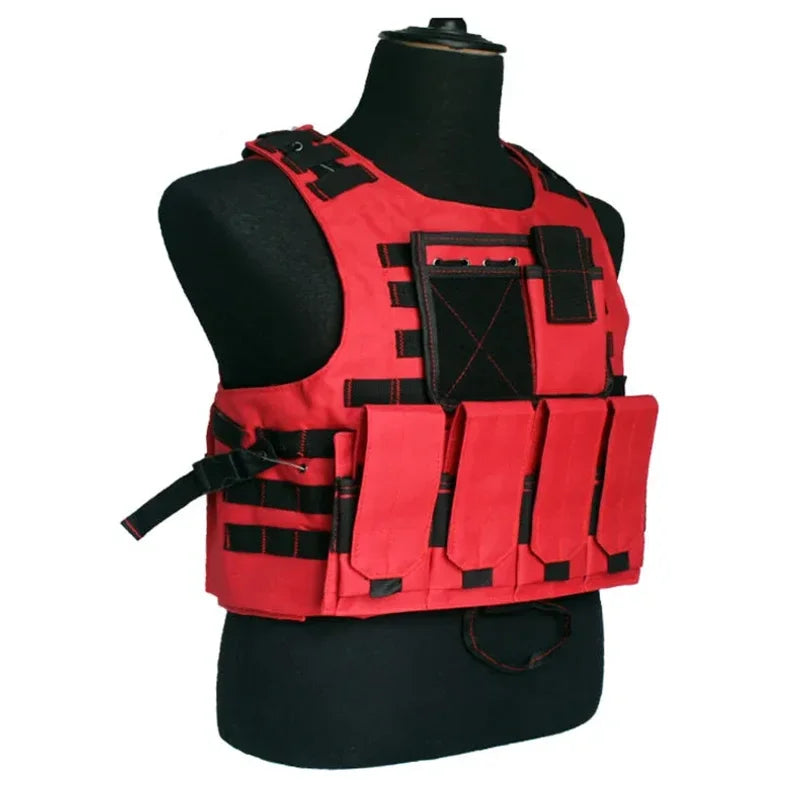 Tactical Vest Fluorescence Molle Vests Equipment Outdoor Clothing CS Sports Hunting Camouflage Vest Tactics Waistcoat Wholesale