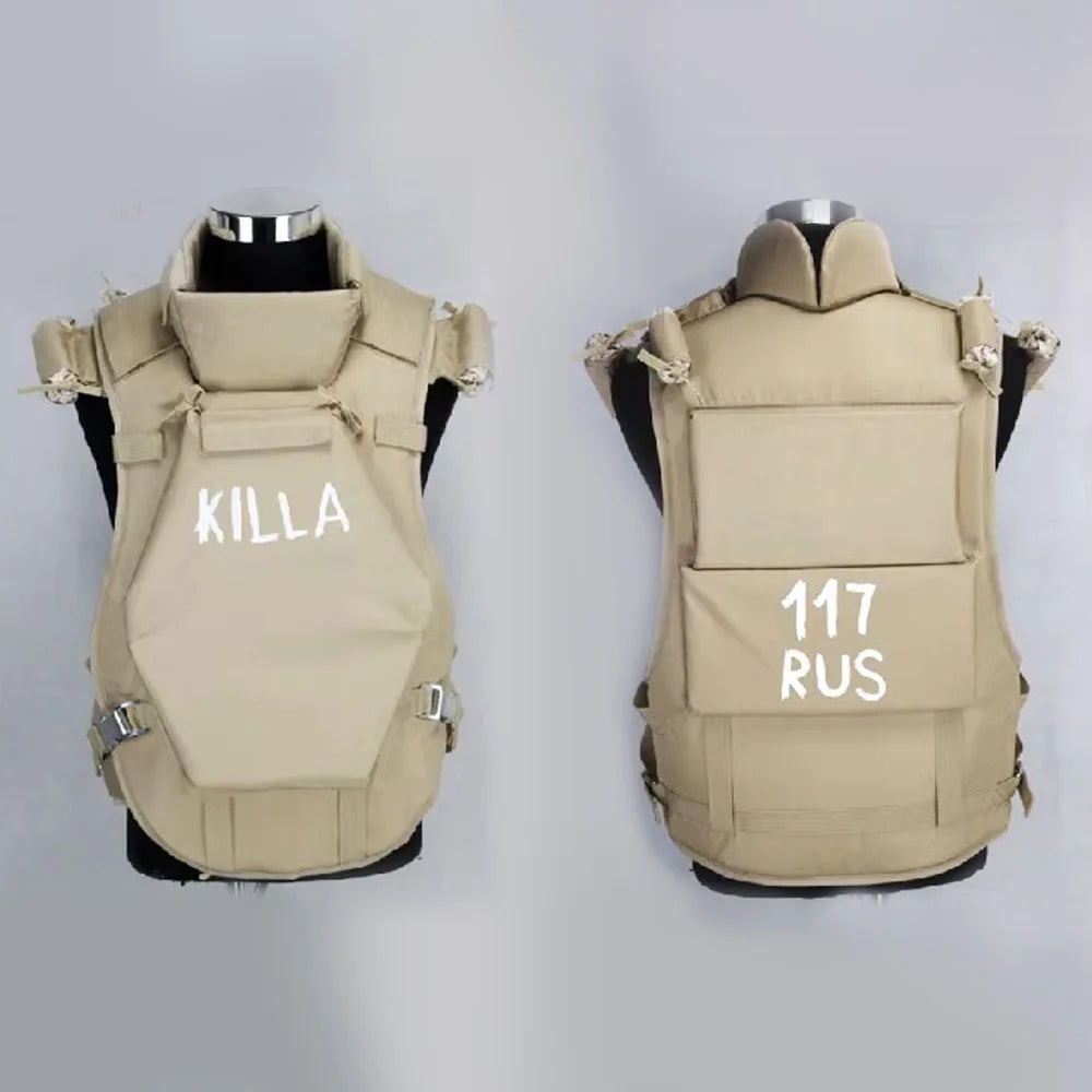 Russian Tactical Combat Set 6B13 Vest and MASKA Helmet and Chest Rig Bag Killa Tactical Training Vest Helmet Cosplay Props Gear
