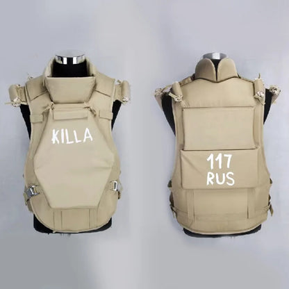 Russian Tactical Combat Set 6B13 Vest and MASKA Helmet and Chest Rig Bag Killa Tactical Training Vest Helmet Cosplay Props Gear