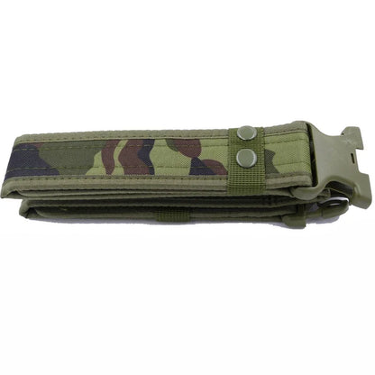 Adjustable Tactical Waistband Canvas Combat Sport Belt Outdoor Hunting Airsoft Equipment Duty Waist Support