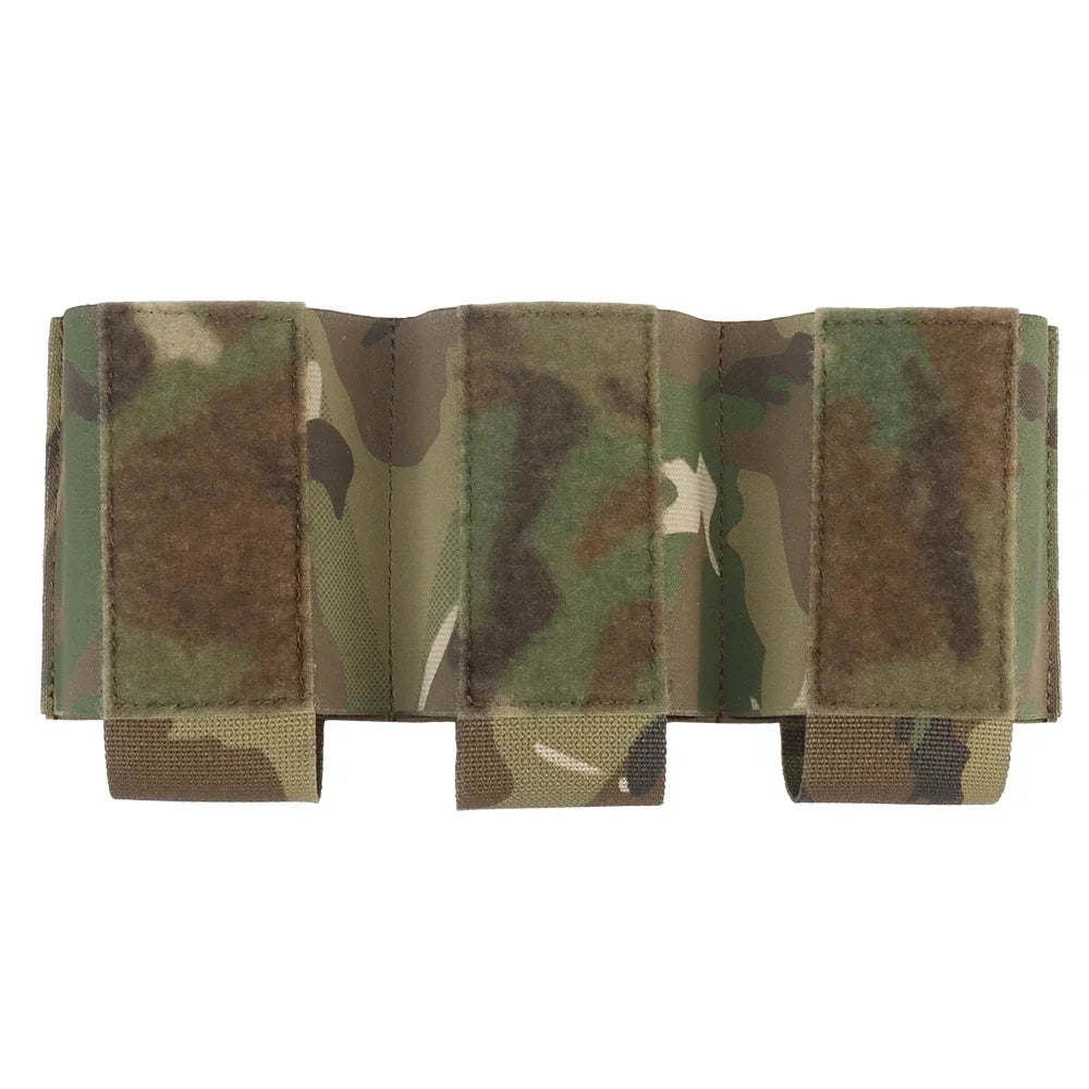 Hunting Triple 762 Magazine Pouch Elastic Retention Hook&Loop MAG Holder Built-in Plate Carrier Vest Accessory Hunting Airsoft