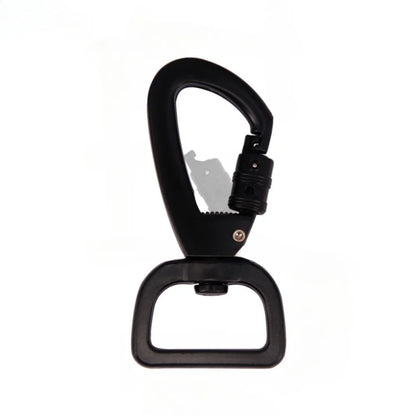 1PC Square Tail Black Swivel Locking Quick Release Hooks Safety Hiking Buckles Clothing Accessories