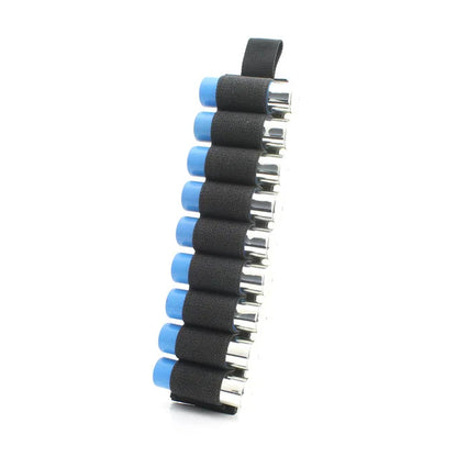 Tactical 6/9 Rounds Ammo Pouch 12/20GA Cartridge Shotgun Buttstock Shell Holder Magic Hook&Loop Rifle Bullet Cartridge Holder