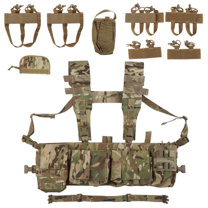 Tactical UW Patrol Chest Hanging Hunting Vest Patrol Bag with 8 Internal Functions Extended Storage Outdoor Men's CS Airgun Acc