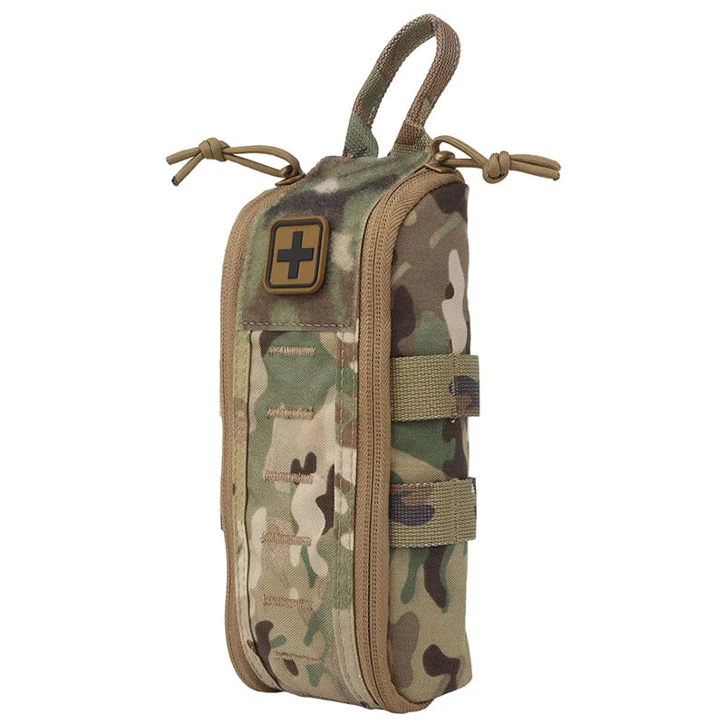 Quick Access MOLLE Medical Pouch Portable First Aid Organizer for Outdoor Airsoft Emergency Gear