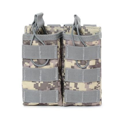 MOLLE M4 M16 Double Magazine Pouch Open Top Hunting Accessories EDC Waist Bag AR AK Rifle Mag Holder Vest Pouches