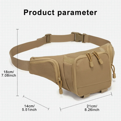 Tactical Pistol Gun Storage Bag Waist Fanny Pack Concealed Carry Anti-Theft Hidden Gun Holster Bag EDC Tool Pouch for Hunting