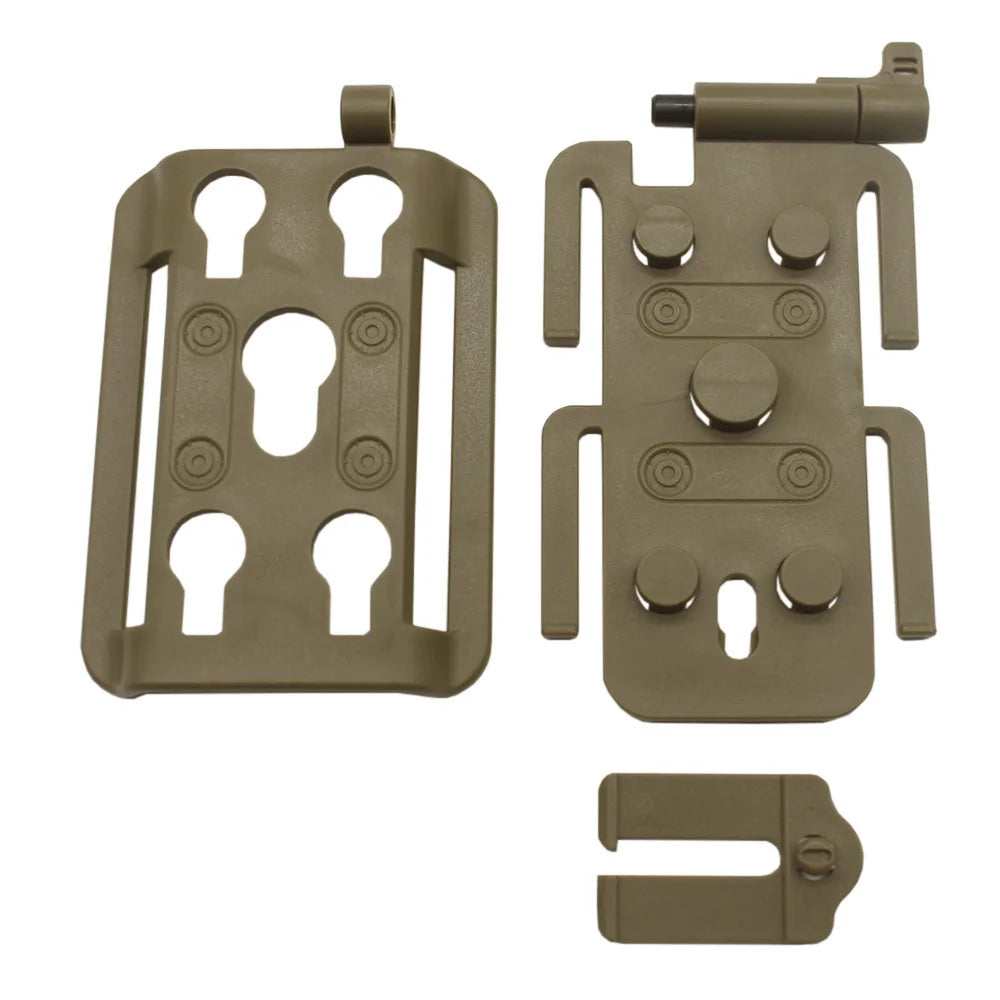 VULPO New Style Tactical Molle Attachment Plate Molle Adapter Platform For Molle Pouch Molle Mag Pouch, MOLLE Backpack and More