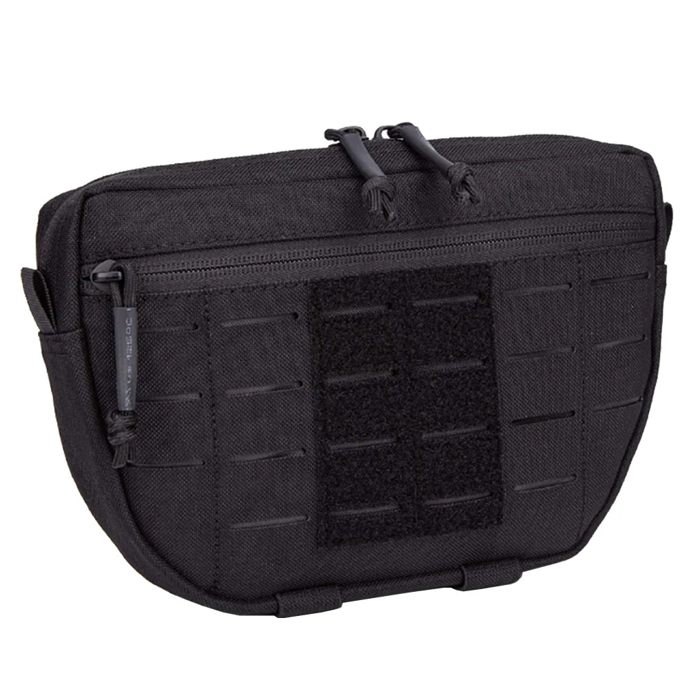 Tactical Molle Admin Pouch Sports Hunting Dump Pouch Nylon Front Pouch of Plate Carrier Chest Rig with Molle Carrying Kit Bag
