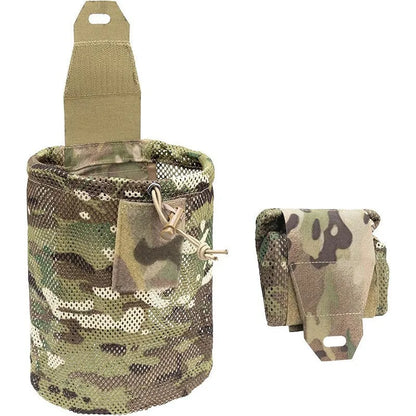 Tactical Molle Folding Dump Pouch Drawstring Magazine Utility Pouch Waist Bag Roll Up Foldable Recovery Tool Pack EDCStorage Bag