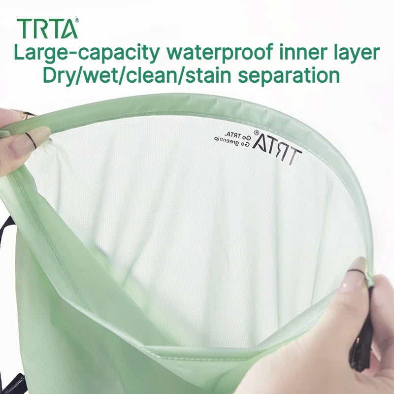 Backpack Expansion Bag Outdoor Backpack Mesh Pouch Wet‑dry Separation Organizer Hiking Camping Travel Shoes Clothes Gear Carrier