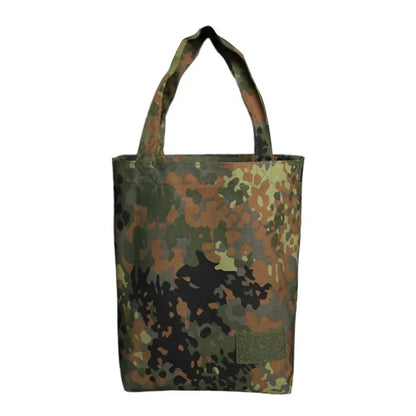 Tactical Camo Tote Bag Multi-Purpose Waterproof Oxford Storage Pouch Heavy Duty Canvas Carry Bag for Hunting Fishing Camping