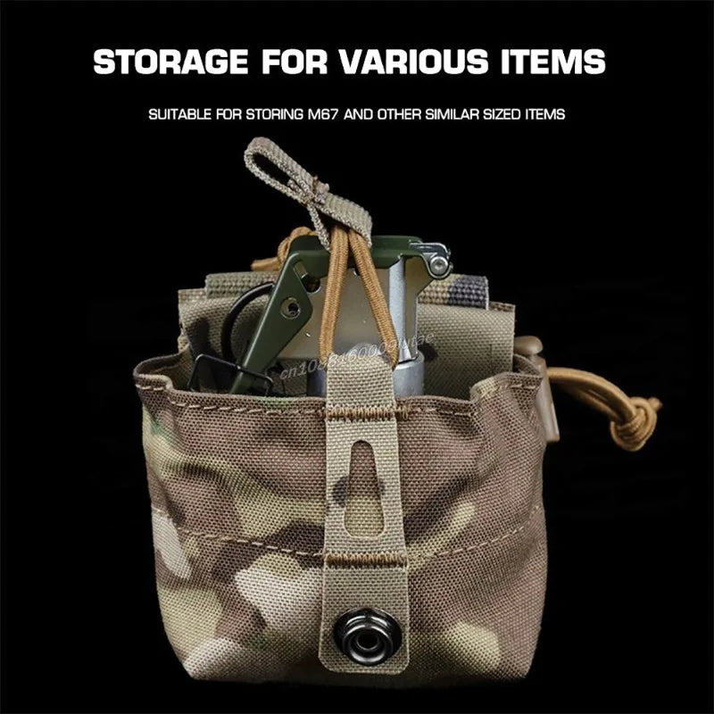 SPUD Tactical Grenade Pouch Multi-purpose M67 152 Storage Bag Radio Pocket Airsoft Hunting Plate Carrier Belt Molle Accessories