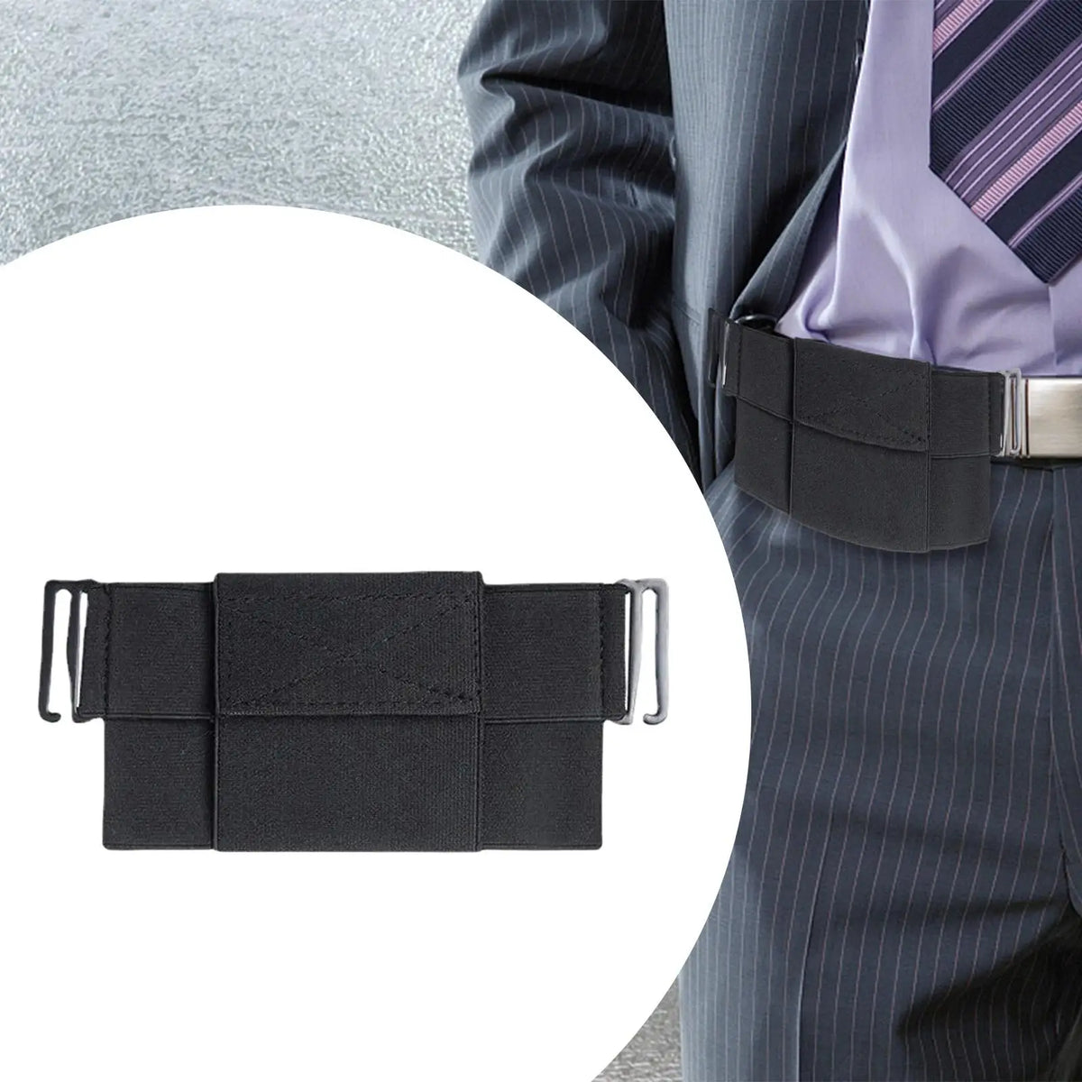 Invisible Wallet Waist Bag Fanny Pack Clip on Belt Waist Pouch Belt Wallet