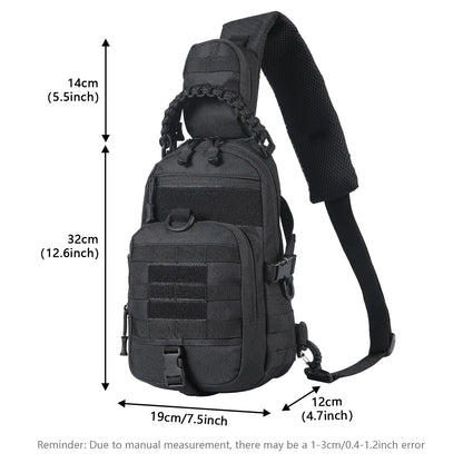 Camping Chest Bag Tactical Backpack for Men Sports Shoulder Outdoor Hiking Climbing Cycling Fishing MOLLE Sling EDC Fanny Pack