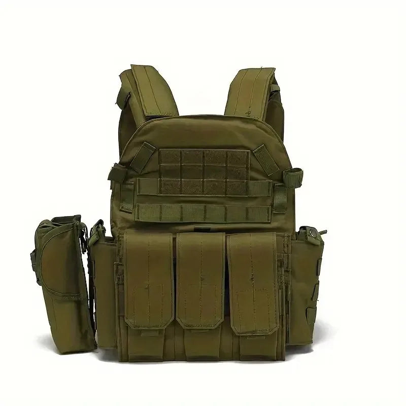 6094 Military Tactical Vest Molle Vest Body Armor Combat Army CS Gear Hunting Plate Carrier Airsoft Accessories Wargame Pouch