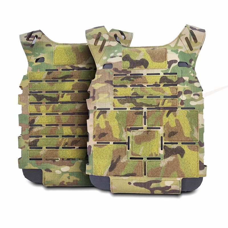 ICEPLATE EXO Tactical Vest Body Laser Cut Front And Rear Panels 500d Equipped With Hunting Combat Accessories